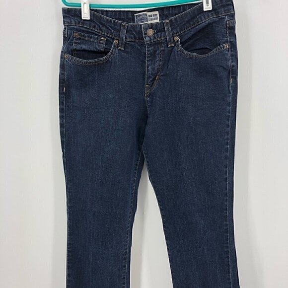 Levi’s Women’s Size 12 Mid Rise Straight Jeans Five Pocket Design Button Zipper - Picture 7 of 9